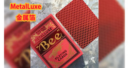 Bee Red MetalLuxe Playing Cards / ビー メタル ラグゼ（金属箔）レッド デック
