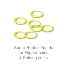 Spare Rubber Bands for Flipper coins & Folding coins / ギミックコイン用スペアゴム（ラバーバンド）