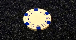 Steel Core Poker Chip (White) / スチールコア ポーカーチップ（白色系）