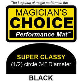 Super Classy Close-Up Mat (34 inch) by Ronjo / 半円 巨大マット（ロンジョ製）【黒】