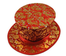 Folding Top Hat (Red) / 隠しポケット付き トップハット【赤】