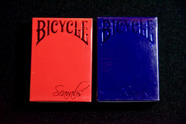 【特価】Bicycle®︎ Scarabs Sapphire & Ruby （限定メタリック ２色セット）