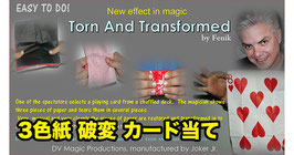 Torn and Transformed / トーン ＆トランスフォーム（３色紙 破変化カード当て）