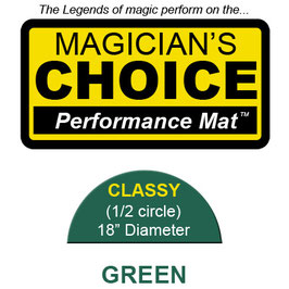 Classy Close-Up Mat (18 inch) by Ronjo / ロンジョ社製 半円マット（緑）