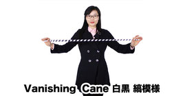Vanishing Cane Colors (Black& White) / バニッシング ケーン（白黒 縞模様）