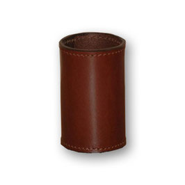 Leather Coin Cylinder / レザー コイン シリンダー（茶色）