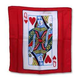 Queen of Hearts Card (18 inch) silk / ハートQ カード シルク（45cm角）