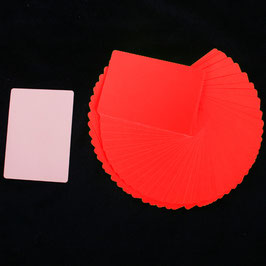 マニピュレーション用 極薄カード（赤＆肌色）/ Manipulation Cards (Red / Flesh Back)
