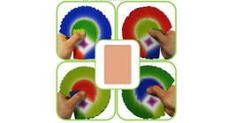 マニピュレーション用 極薄カード（４色 扇変化）/ Manipulation Cards (4 colors / Flesh Back)