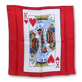 King of Hearts Card (18 inch) silk / ハートK カード シルク（45cm角）