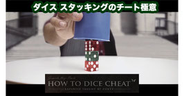ダイス スタッキングのチート極意（特製革カップ付）How to Cheat at Dice Leather by Zonte【黒革巻きカップ】