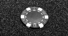 Steel Core Poker Chip (Black) / スチールコア ポーカーチップ（黒）