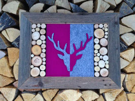 "Da BoaRische Yin und Yang" fuchsia/hellgrau