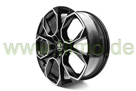 1x Leichtmetallfelge XTREME 19" schwarz - original - SKODA OCTAVIA III  RS230, RS245 und RS60 (5E)