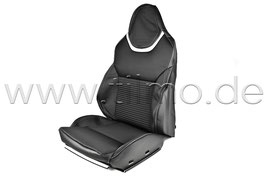 Sitzbezug TEIL-LEDER (Sitzfläche, Rückenlehne) GREY - original - SKODA OCTAVIA III (5E) RS