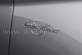 2x Schriftzug Emblem "Laurin & Klement" (L+R) - Neues Modell - original