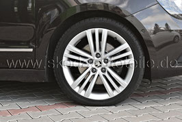 1x Leichtmetallfelge TRINITY 18" silber - original - SKODA SUPERB II (3T), OCTAVIA III SCOUT (5E)