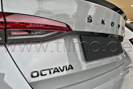 BLACK Schriftzug Emblem Heckklappe OCTAVIA" - original - SKODA OCTAVIA