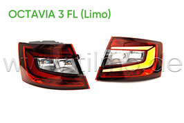 LED Rückleuchte KIRSCHROT (L oder R) - original - SKODA OCTAVIA III Facelift (5E) Limo