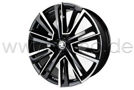 1x Leichtmetallfelge AQUARIUS 21" Black - original - SKODA ENYAQ iV