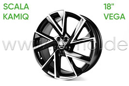 1x Leichtmetallfelge VEGA 18" - original - SKODA SCALA, KAMIQ