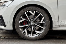 4x Leichtmetallfelge AVIOR 18" Black Front polierter - original - SKODA OCTAVIA IV (NX)