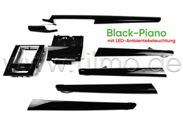 SET Dekorleisten "Black-Piano" mit LED-Ambientebeleuchtung - original - SKODA SUPERB III FL