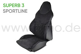 Sitzbezug ALCANTARA-LEDER (Sitzfläche, Rückenlehne) SPORTLINE - original - SKODA SUPERB III (3V)