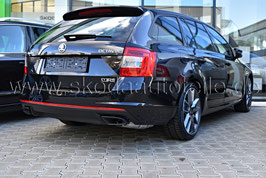 RS 230 Endrohre Auspuffblende BLACK - original - SKODA OCTAVIA III (5E) (TSI)