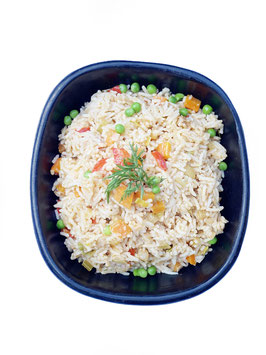 Chinese rijst boordevol groenten