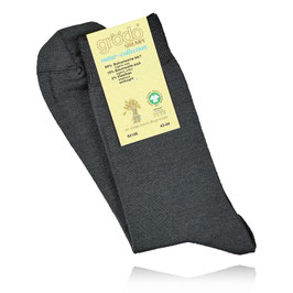 Graue Wollsocken mit Baumwollanteil, alles Bio, für Damen und Herren (3er Pack)