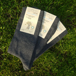 graue Socken Damen/Herren (3er Pack)