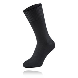 Schwarze Socken mit Komfortbündchen ohne Gummi für Damen und Herren (3er Pack)