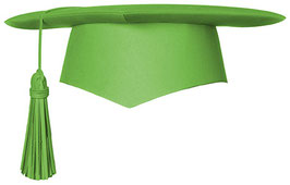 Birretes Verde Manzana, talla a elegir.