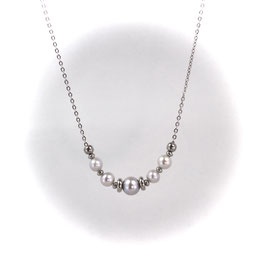 #1917-GP, Graduated Gray Pearl, Necklace/Collier