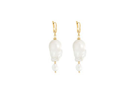 Baroque pearl earrings chandelier
