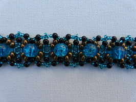 Bracelet perles bleu