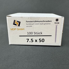 MDP - Fensterrahmenschrauben Senkkopf 7.5x50mm