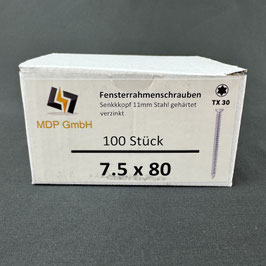 MDP - Fensterrahmenschrauben Senkkopf 7.5x80mm