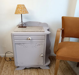 Chevet vintage gris patiné Gaspard
