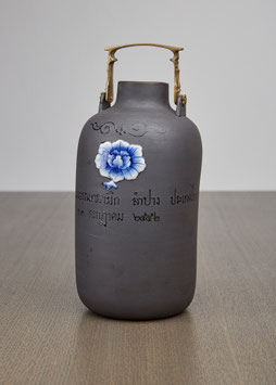 Asiatische Henkelvase, hoch