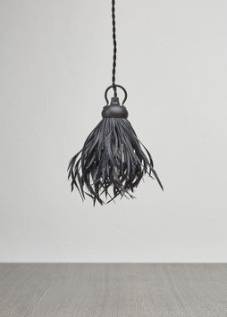 Pendelleuchte Straußenfeder Schwarz CREATIV LIGHT