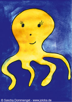 Postkarte Octopus "Sissi"