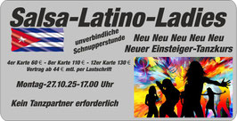 Salsa-Latino-Ladies für Einsteiger - Tanzkurs ohne Tanzpartner - Schnupperstunde +++++Aktion+++++
