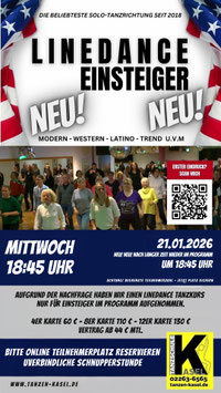 Schnupperstunde Line-Dance - einmalig