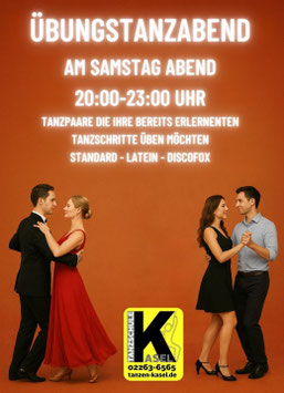 Samstag-Tanzabend in Engelskirchen für Mitglieder und Gäste - 20.00 Uhr - 23.00 Uhr