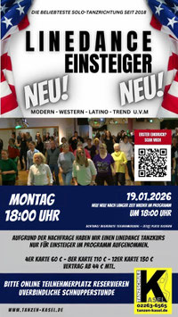 Schnupperstunde Line-Dance - einmalig