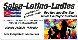 Salsa-Latino-Ladies für Einsteiger - Tanzkurs ohne Tanzpartner - Schnupperstunde +++++Aktion+++++