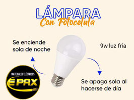 LÁMPARA CON FOTOCÉLULA