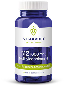 Vitakruid B12 Methylcobalamine 5000 µg - 60 smelttabletten